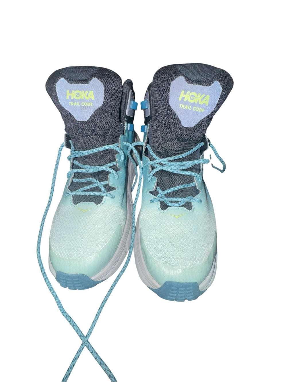 Hoka Trail Code Ankle Boots in Blue Glass/Coastal